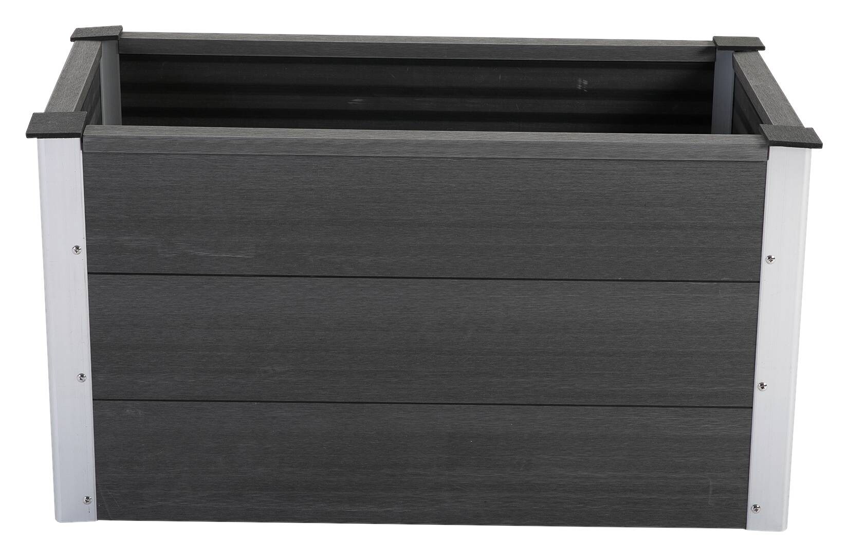 Outsunny Blumenkübel grau Kunststoff B/H/L: ca. 50x50x100 cm