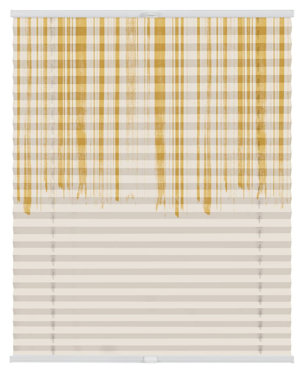 LICHTBLICK Spannplissee Flowing Honey gelb B/L: ca. 70x130 cm