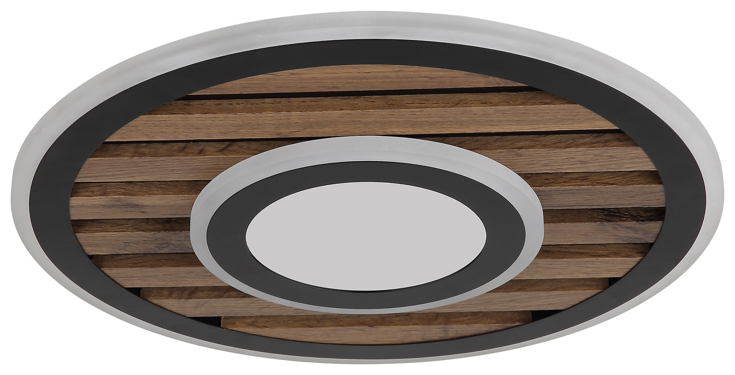 GLOBO Deckenleuchte Opal mattschwarz Metall MDF H/D: ca. 6x40 cm 1 Brennstellen