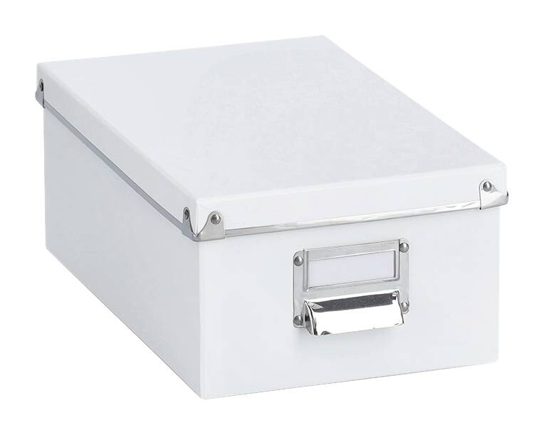 Zeller Aufbewahrungsboxen-Set weiß Metall