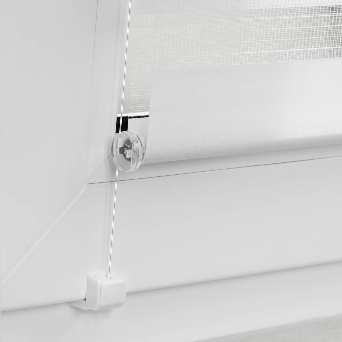 LICHTBLICK Verspannung für Doppelrollo weiß 2 Packstücke