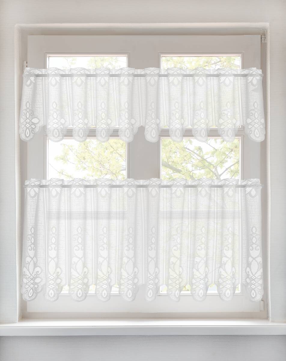 POCOline Scheibengardine Borkum weiß B/L: ca. 150x50 cm