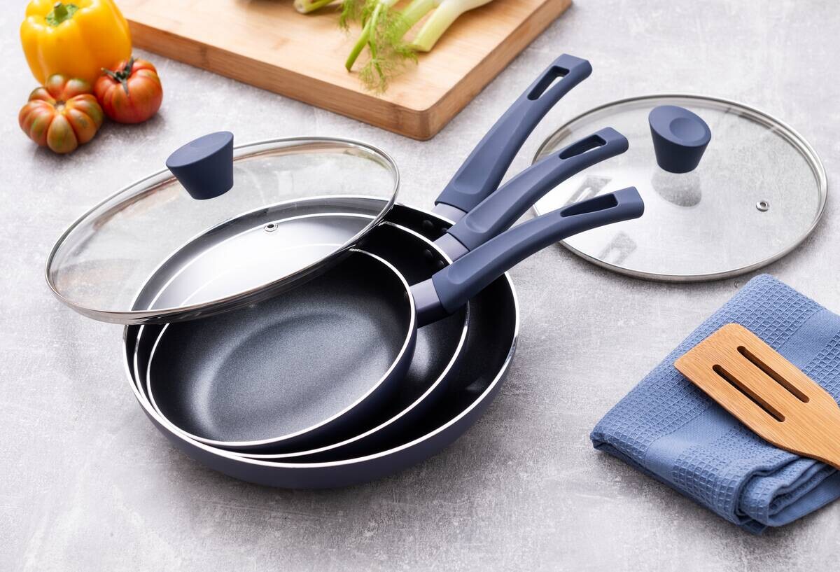 SAN IGNACIO Kochgeschirrset ATLAS schwarz Aluminium 5 tlg.