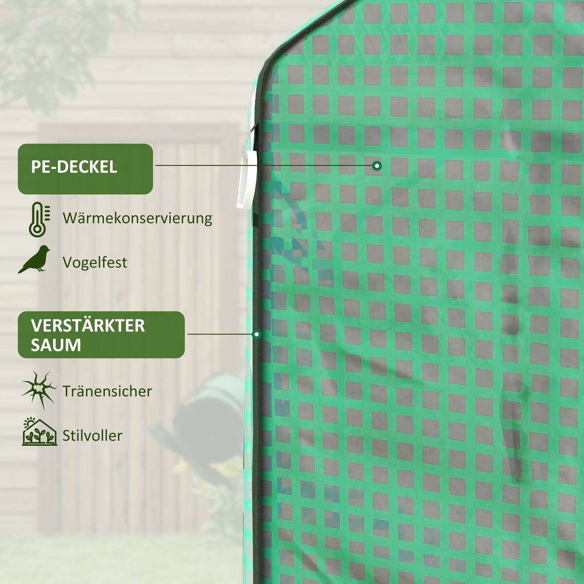 Outsunny Garten-Zubehör grün B/H/L: ca. 213x140x190 cm