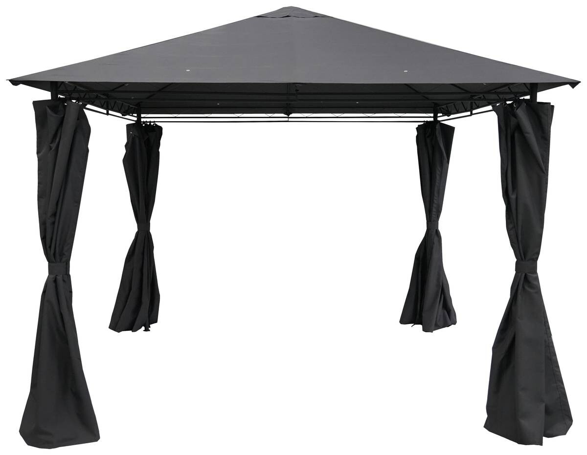 Pavillon Emil grau Stahl B/H/L: ca. 300x260x300 cm