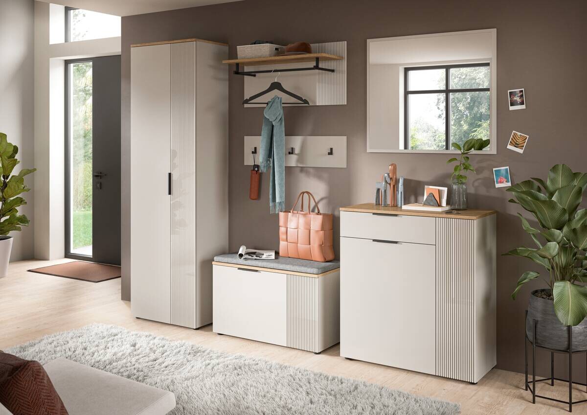 Sitzbank Slide Kaschmirgrau Nachbildung Evoke Oak Nachbildung B/H/T: ca. 80x48x36 cm