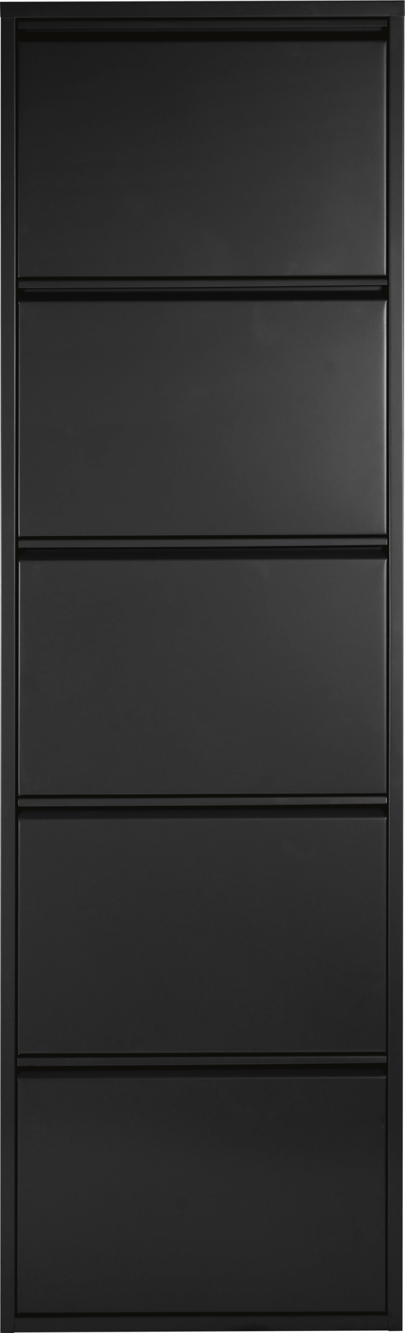 Schuhkipper Blacky schwarz matt B/H/T: ca. 50x170x13 cm