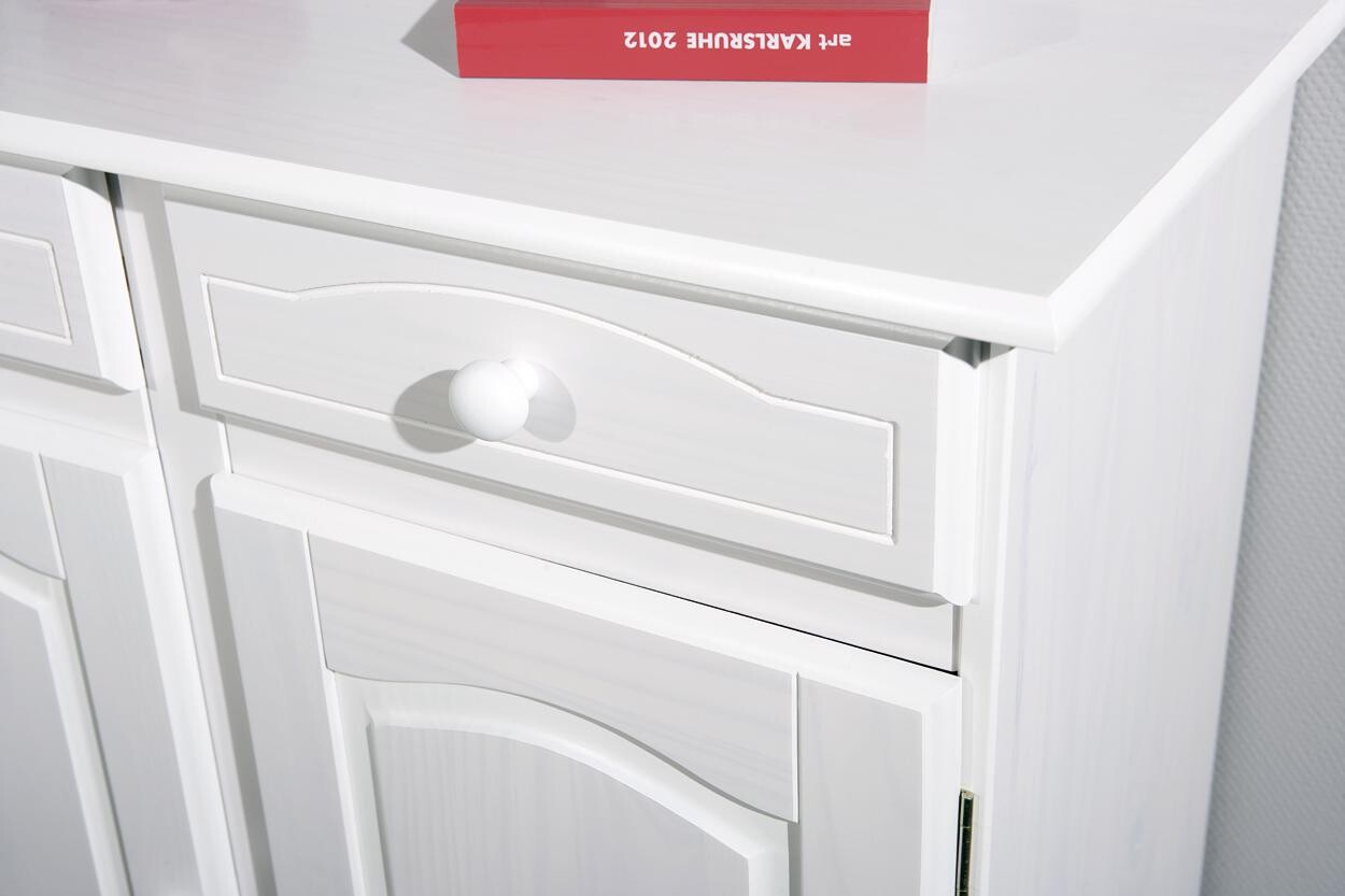 Kommode Lovi weiß lackiert B/H/T: ca. 88x87x43 cm