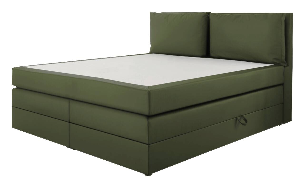 Boxspringbett Lissy olive Liegefläche B/L: ca. 180x200 cm