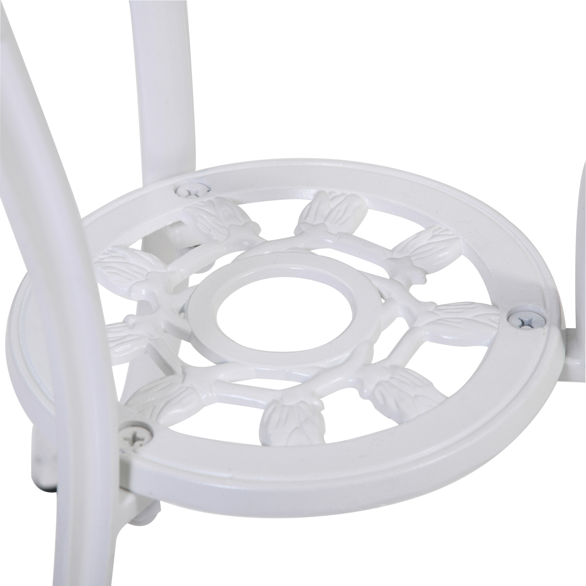 Outsunny Gartenmöbel-Set weiß Aluminium