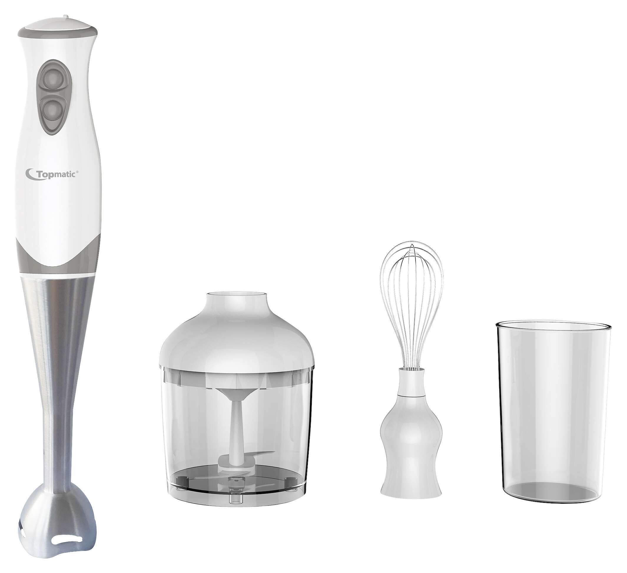 Topmatic Stabmixer ESMS-250.2 weiß grau Kunststoff Topmatic Stabmixer ESMS-250.2 weiß grau Kunststoff
