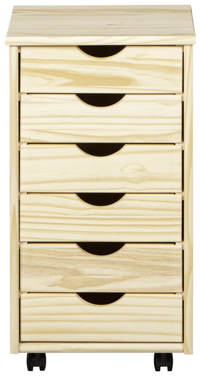 Rollcontainer Nils natur B/H/T: ca. 35x65x40 cm