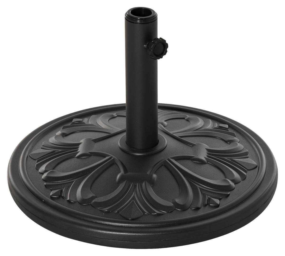 Outsunny Sonnenschirmständer schwarz Polyethylen H/D: ca. 34x48 cm