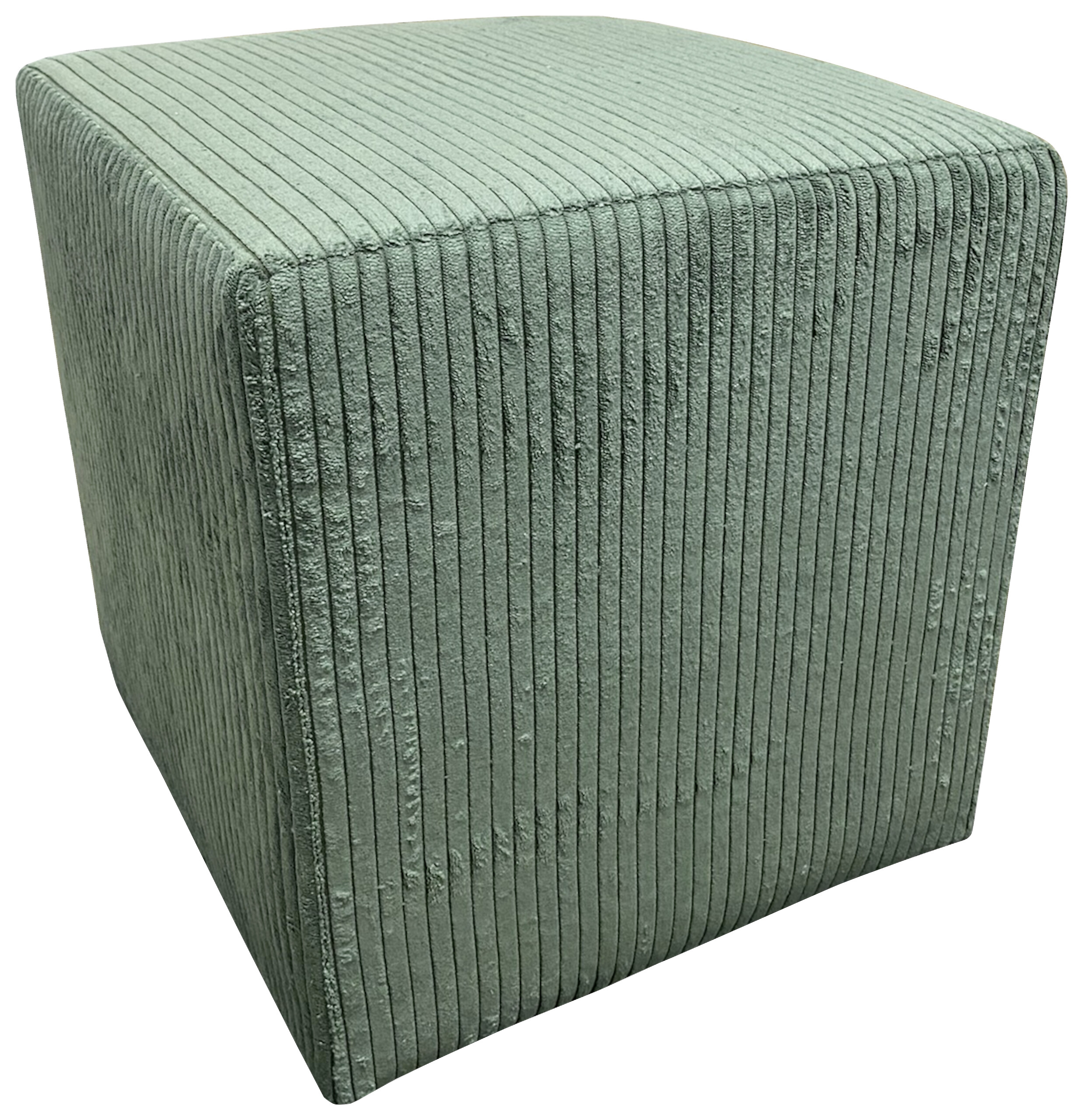 Hocker Tok Lagos moosgrün schwarz Kunststoff Styropor Schaumstoff Kord B/H/T: ca. 45x42x45 cm