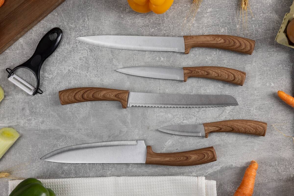 SAN IGNACIO Messerset ACACIA silber Edelstahl 6 tlg.