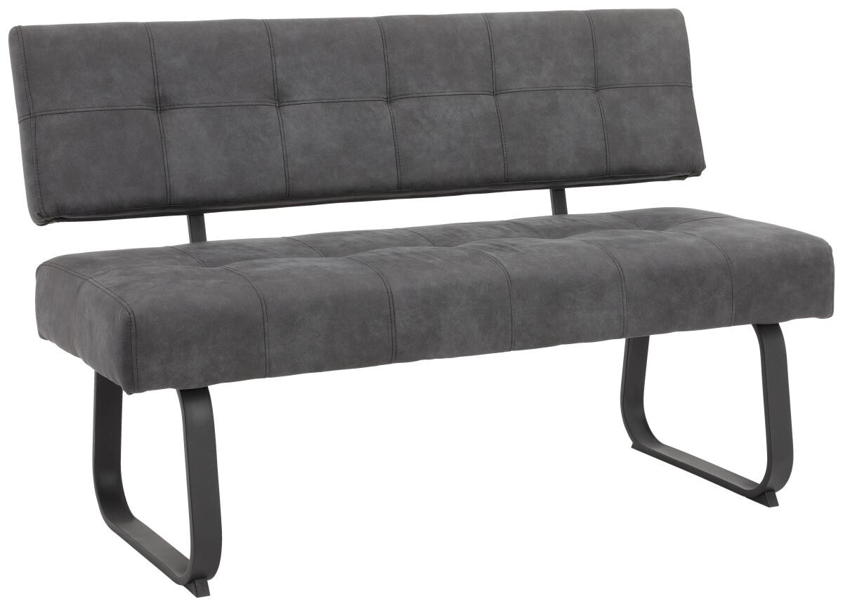 Sitzbank Luise I B anthrazit Vintage B/H/T: ca. 140x90x64 cm