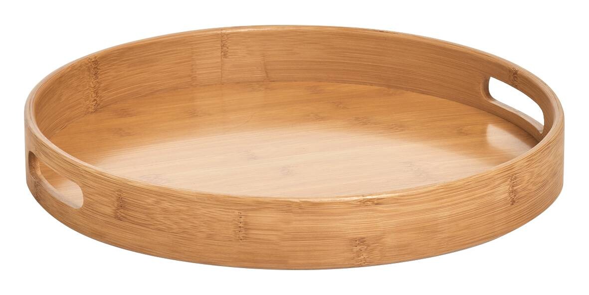 Zeller Tablett natur Bambus B/H/L: ca. 38x5x38 cm
