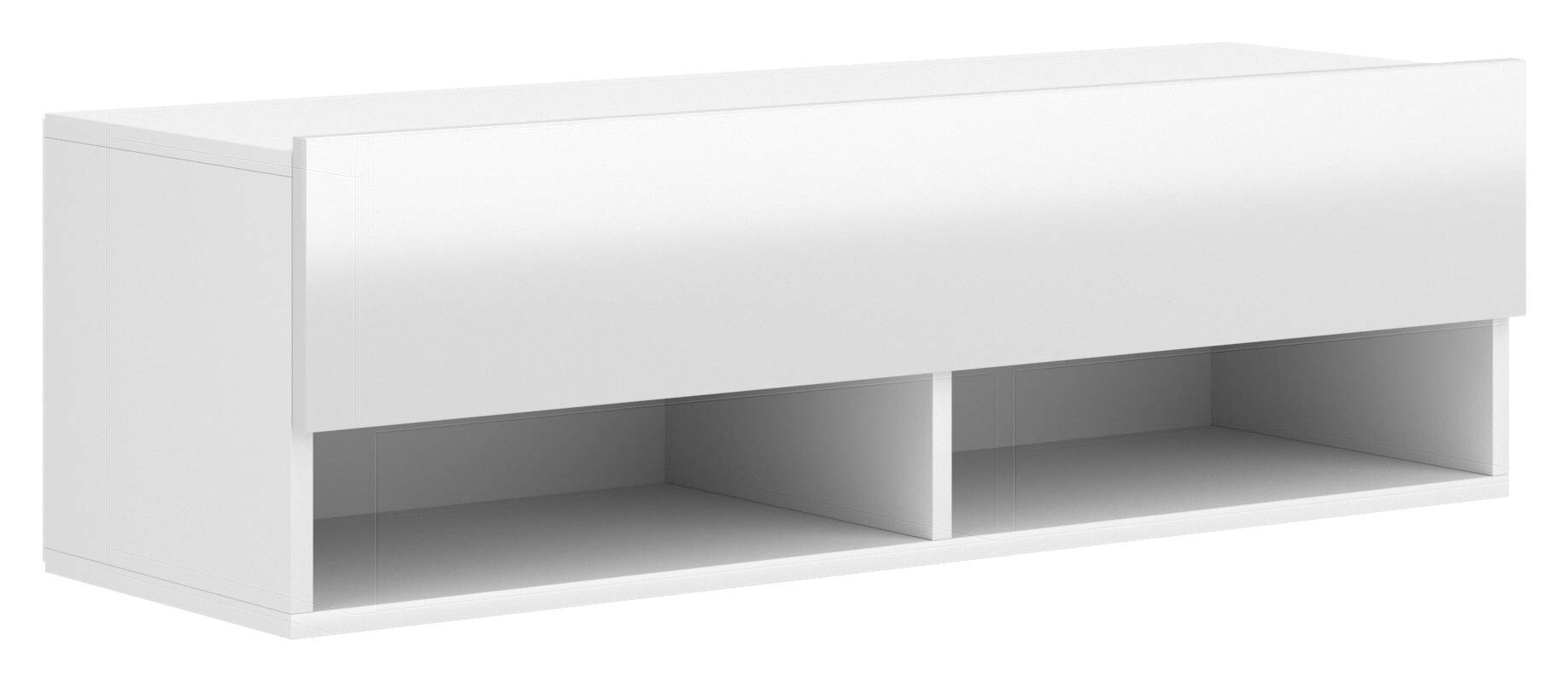 TV-Board Derby weiß matt weiß Hochglanz B/H/T: ca. 100x30x31 cm