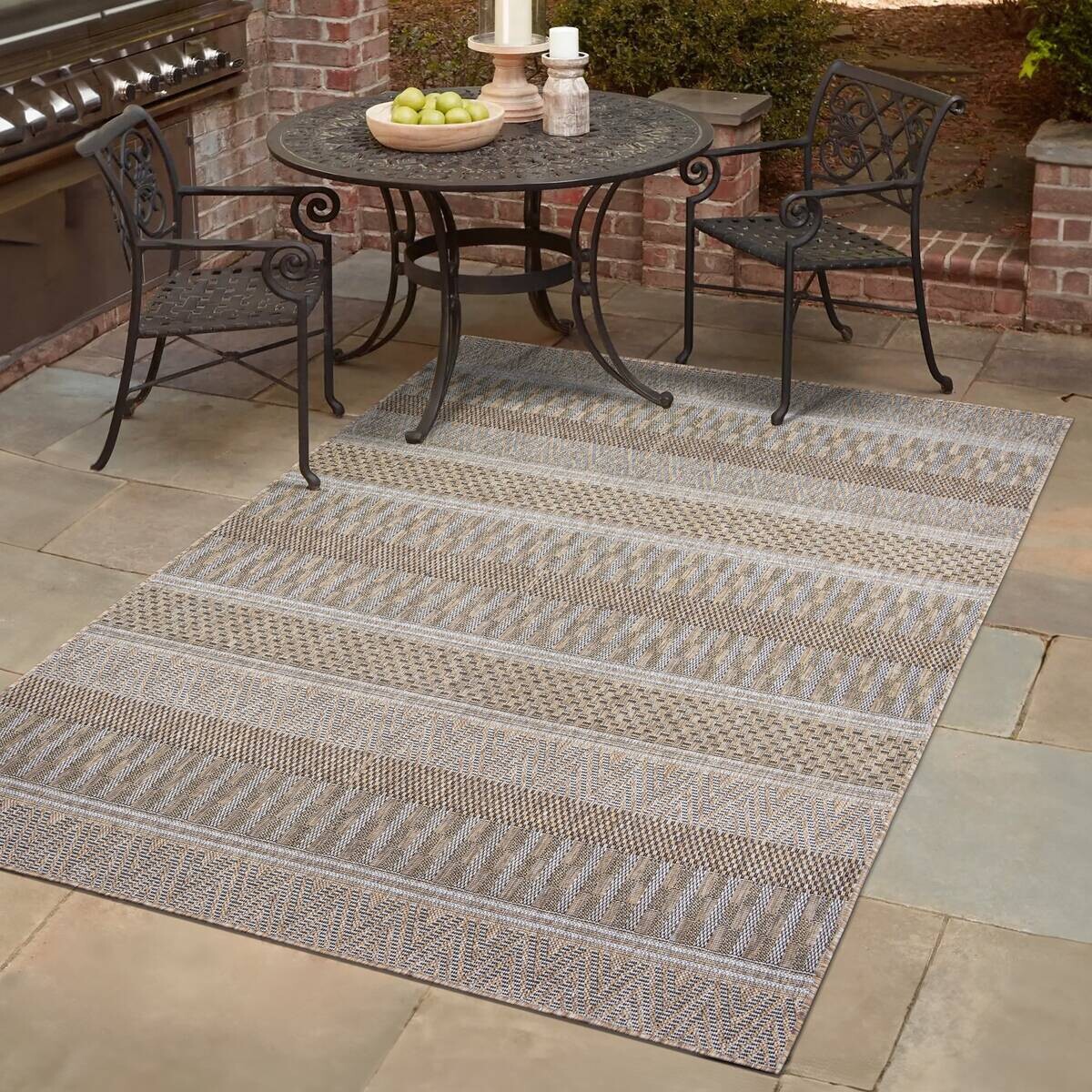 Sanat Outdoorteppich MELISSA braun B/L: ca. 120x170 cm