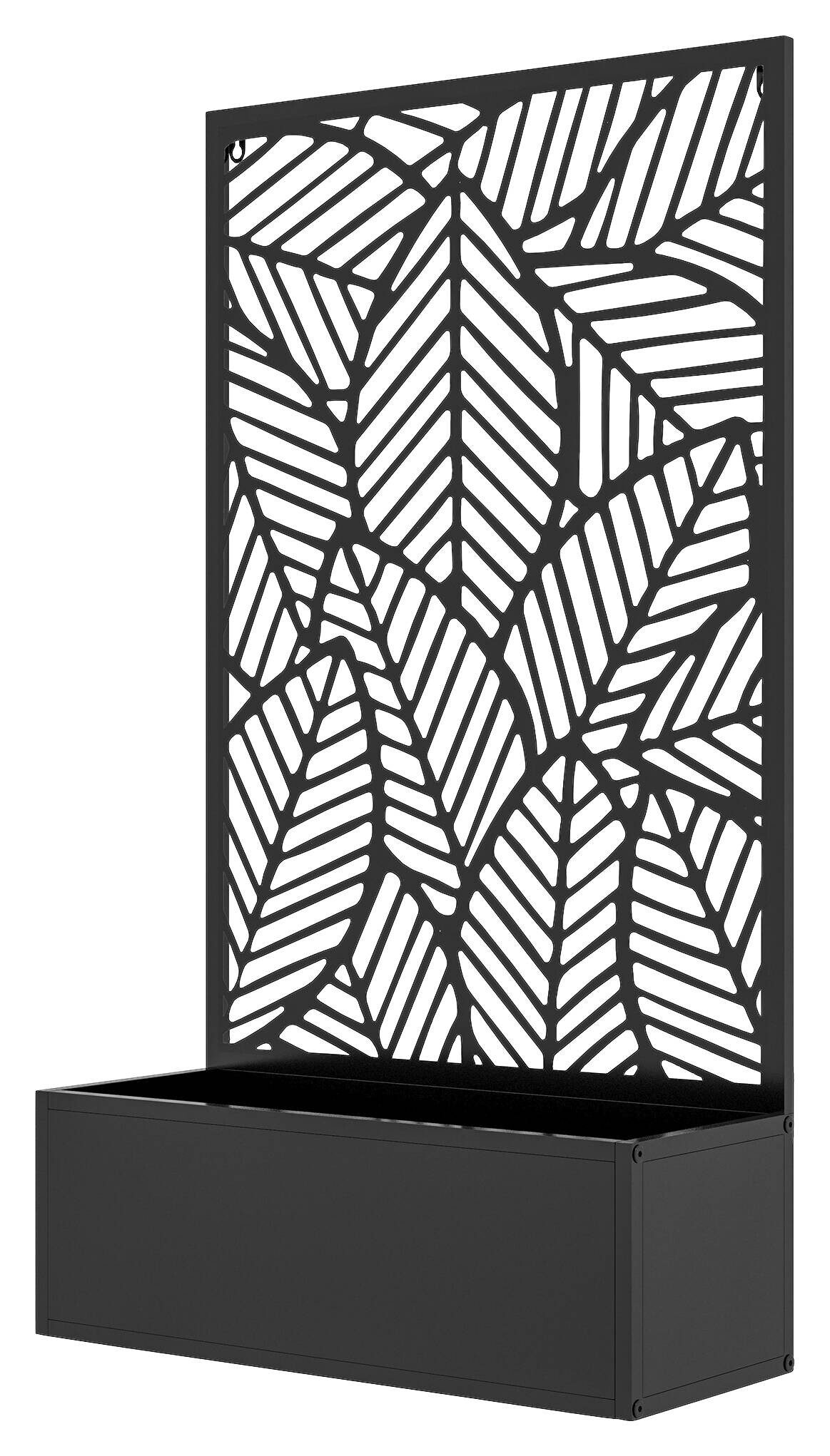 Outsunny Hochbeet schwarz Metall B/H/L: ca. 23x113x61 cm