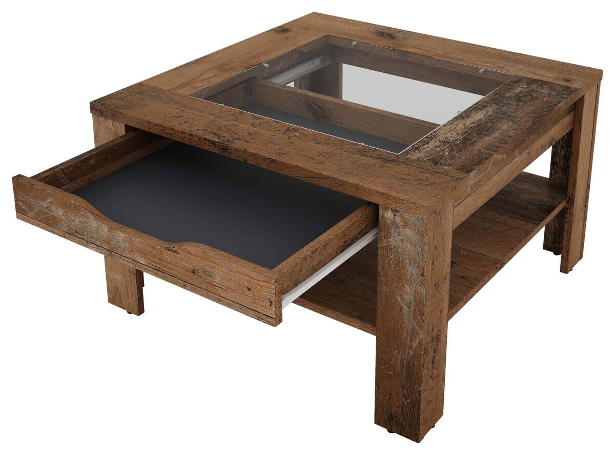 byLIVING Couchtisch RALPH Eiche Old Wood B/H/T: ca. 67x43x67 cm