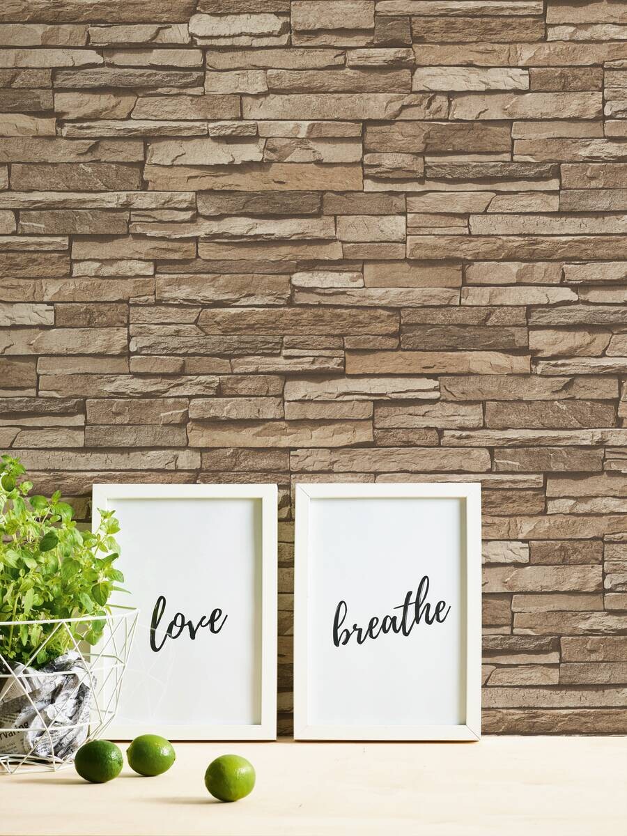 A.S.Creation Vliestapete braun beige B/H/D: ca. 53x1005x9,3 cm