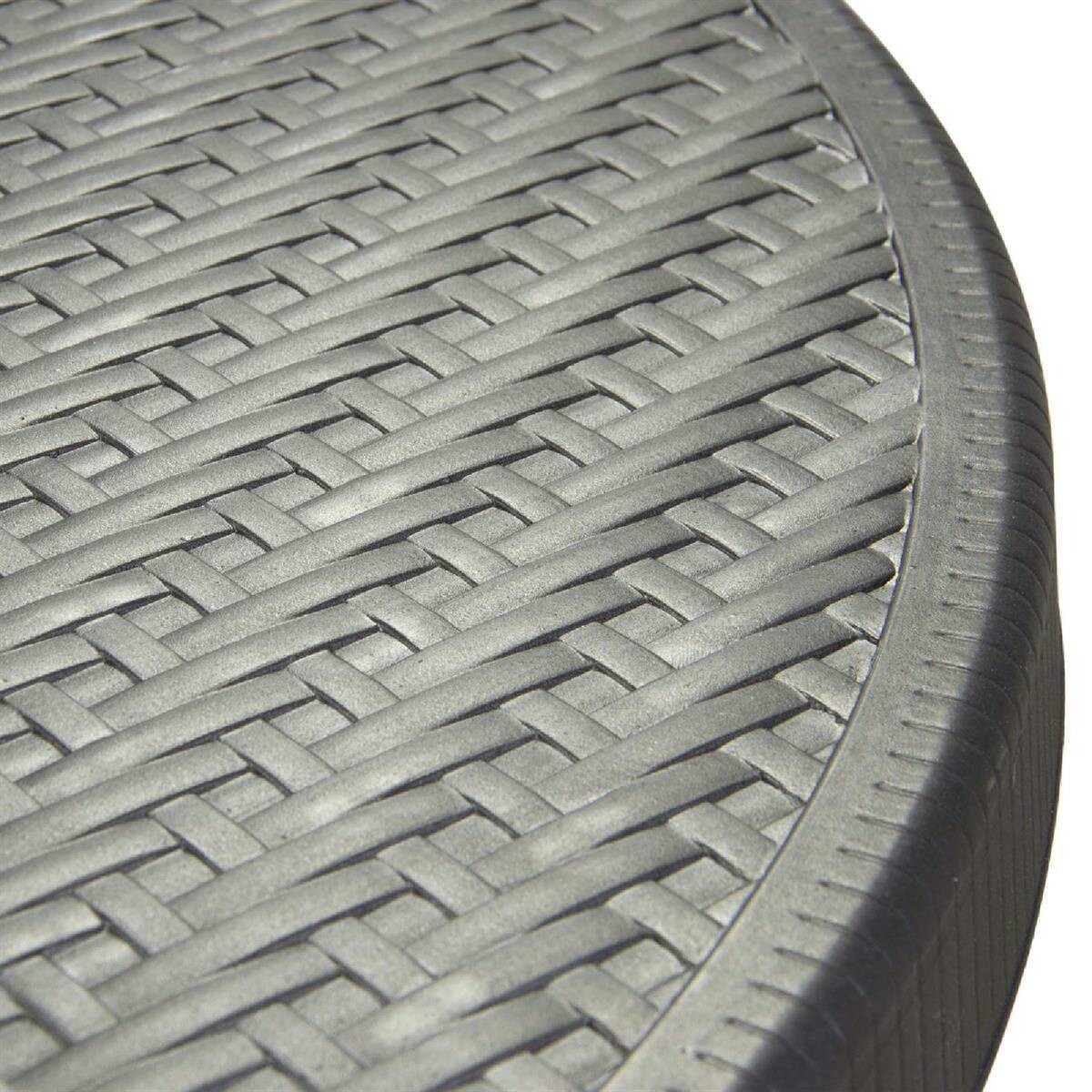 VCM Stehtisch schwarz Kunststoff H/D: ca. 110x80 cm