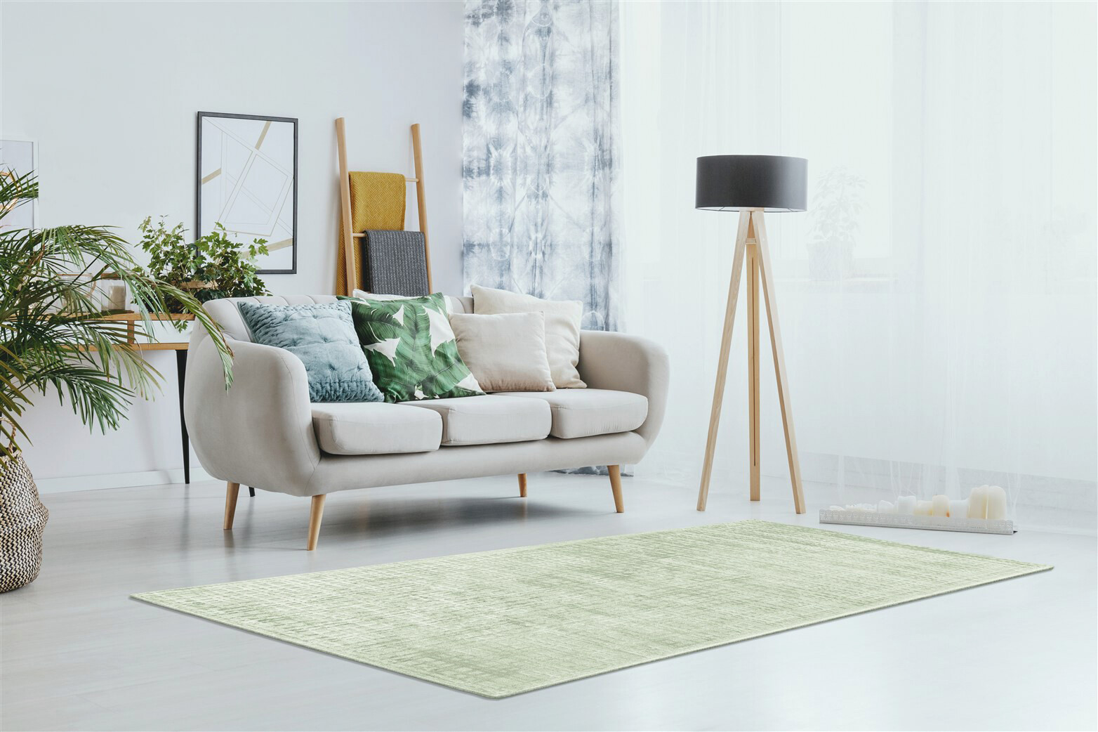 Padiro Kurzflorteppich Karma 125 mint B/H/L: ca. 200x0,8x290 cm Padiro Kurzflorteppich Karma 125 mint B/H/L: ca. 200x0,8x290 cm