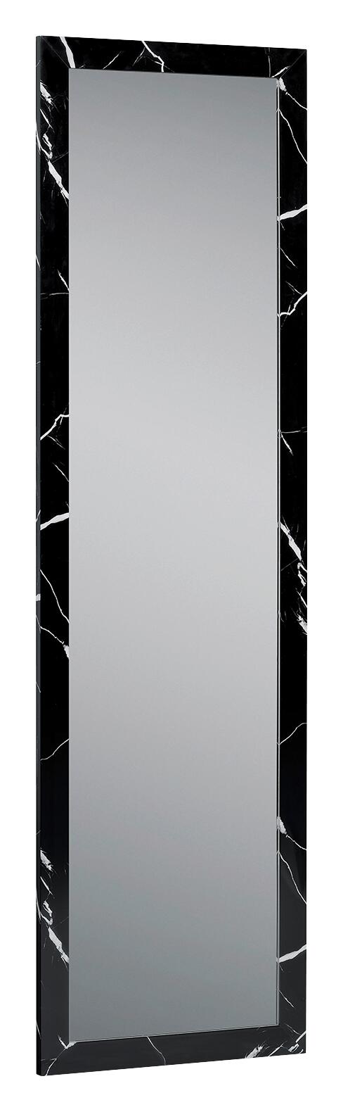 Türhängespiegel Babsy schwarz Marmor B/H/T: ca. 37x127x2 cm