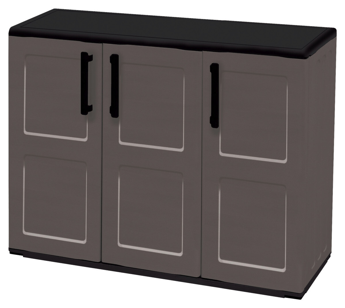 ArtPlast Kunststoffschrank Free niedrig grau Kunststoff B/H/T: ca. 102x84x37 cm