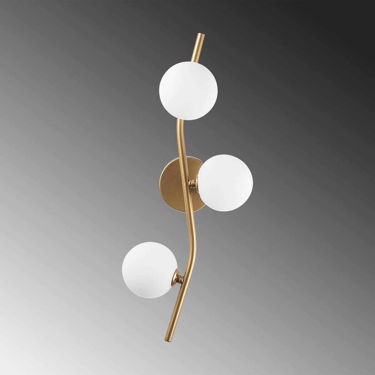 Opviq Wandleuchte Glas Metall B/H/L: ca. 19x55x23 cm G9 3 Brennstellen