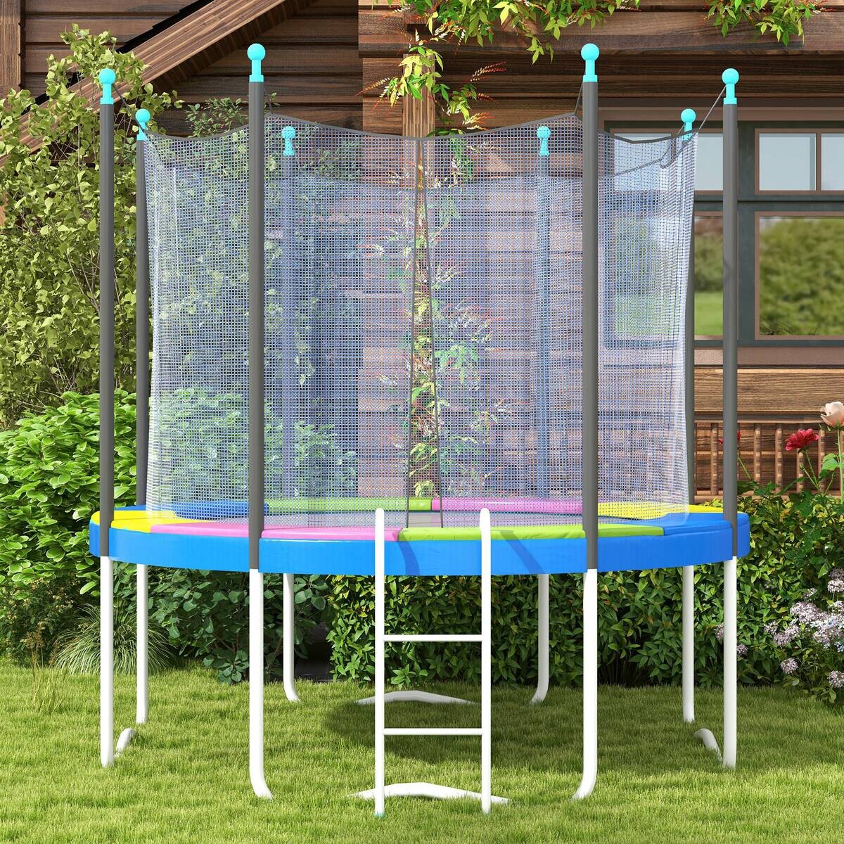 SPORTNOW Trampolin-Zubehör bunt B/H/L: ca. 305x305x30 cm