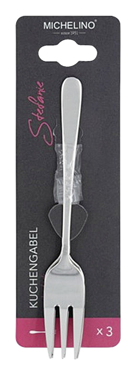 MICHELINO Kuchengabelset Stefanie silber Edelstahl 3 tlg.
