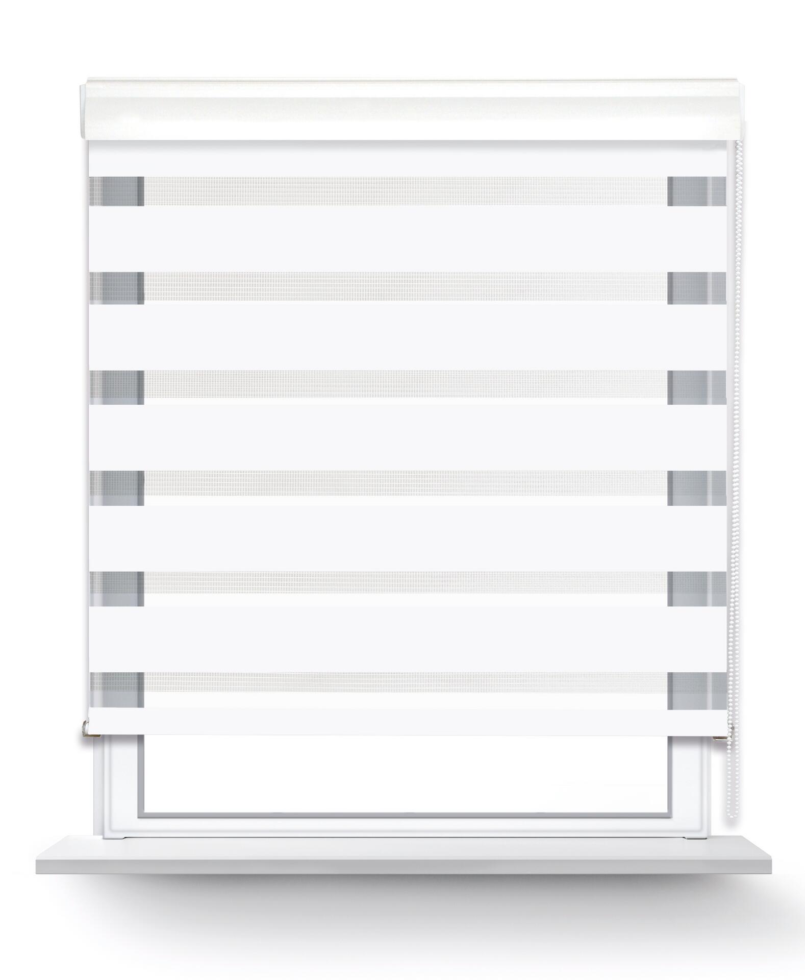 POCOline Doppelrollo mit Blende Easy-Fix weiß B/L: ca. 90x160 cm