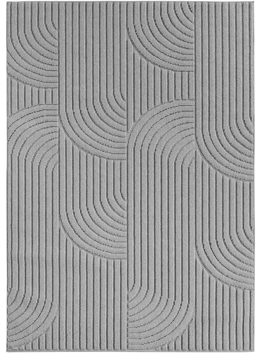 Ayyildiz Kurzflorteppich HELIX silber B/H/L: ca. 160x0,7x230 cm