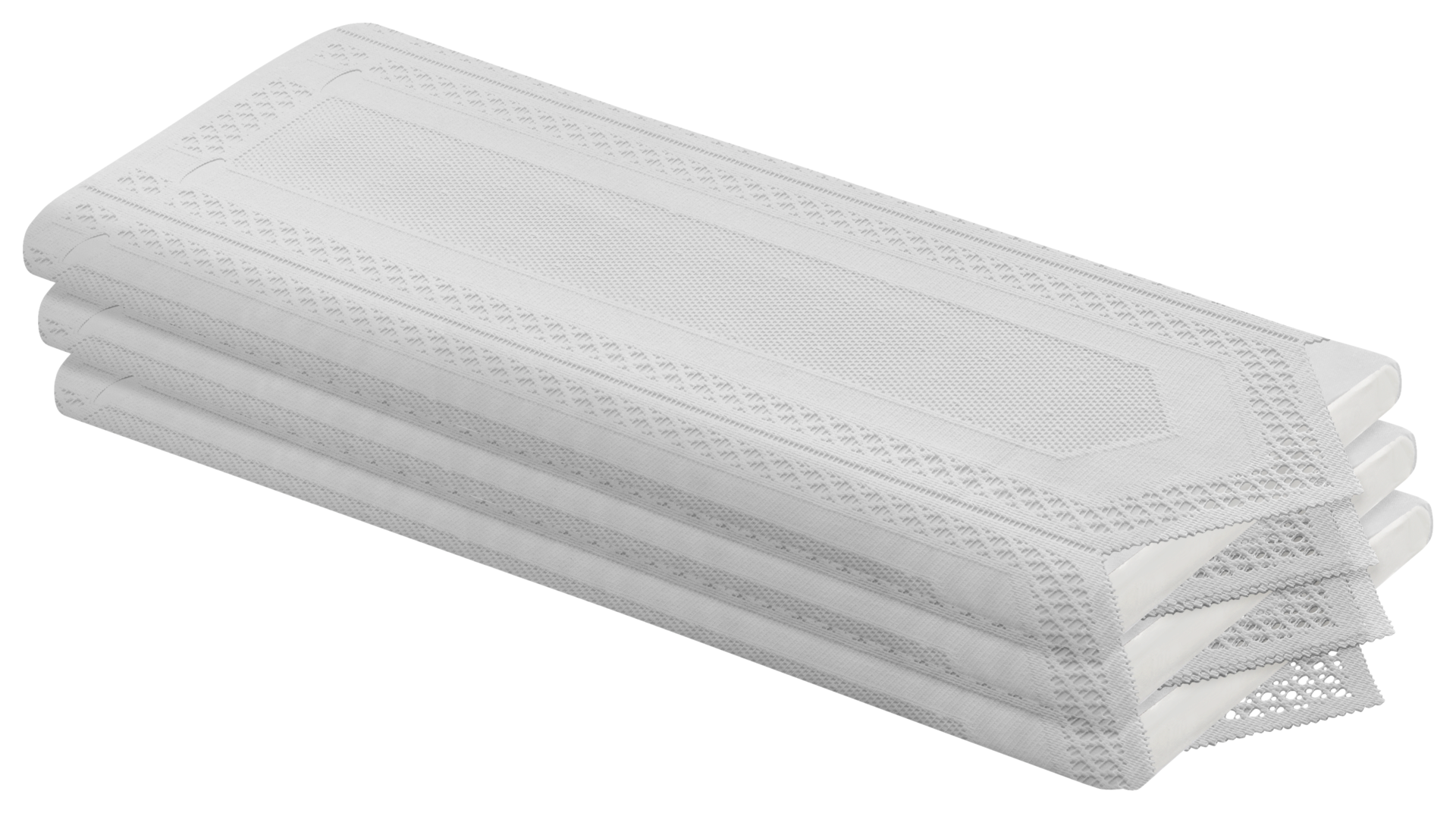 Scheibengardinen-Meterware weiß H: ca. 45 cm