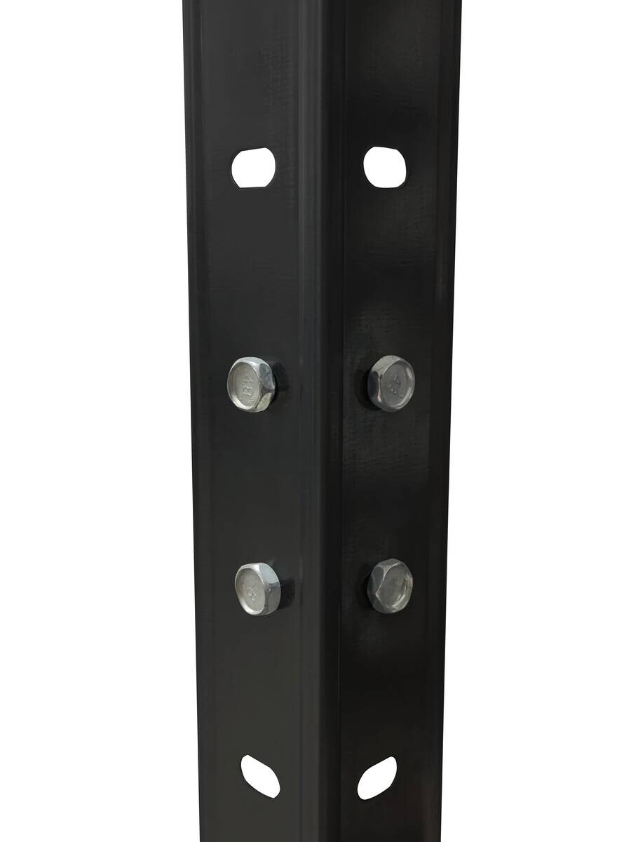 Schraubregal schwarz B/H/T: ca. 90x180x60 cm