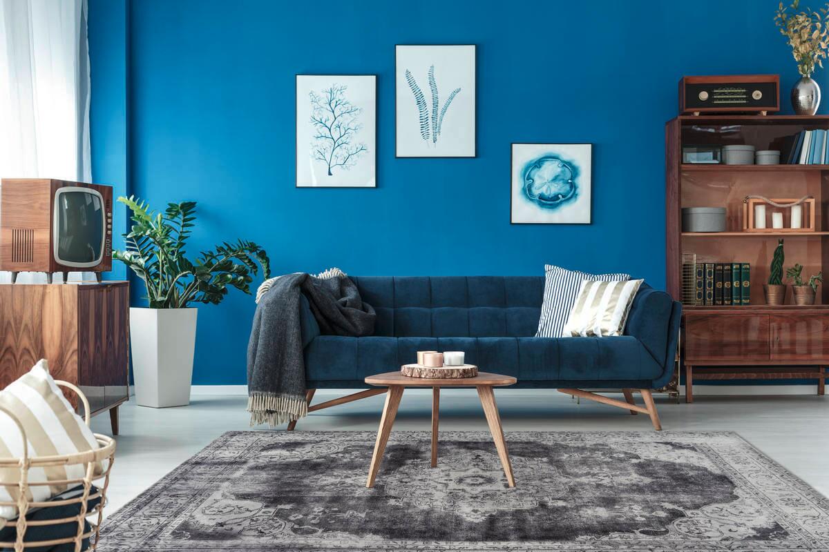 360Living Teppich Vintage hellgrau B/L: ca. 200x290 cm