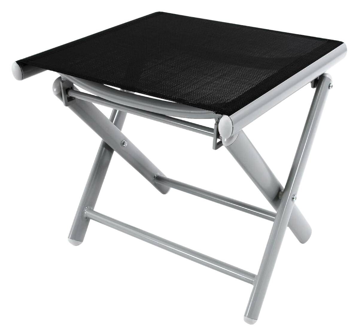 VCM Gartenhocker schwarz Aluminium B/H/T: ca. 43x40x40 cm