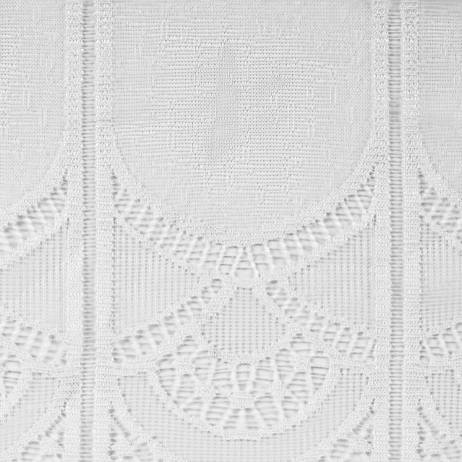 Scheibengardinen-Meterware Jengen weiß H: ca. 50 cm