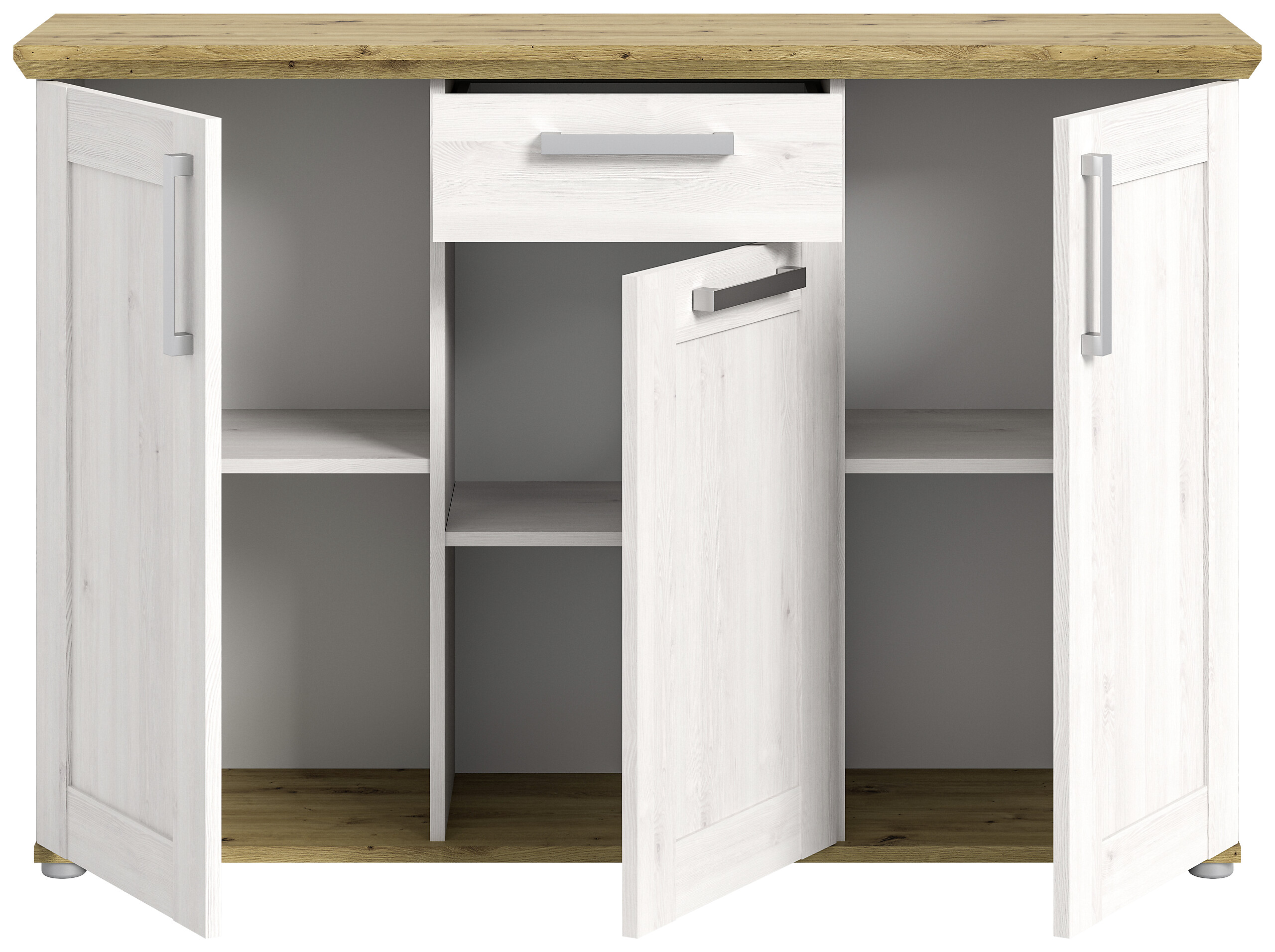 Kommode Verona Sibiu Lärche Nachbildung Eiche Artisan Nachbildung B/H/T: ca. 137x92x39 cm