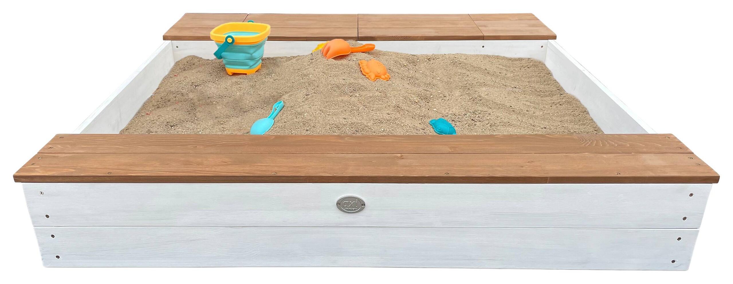 AXI Sandkasten Evy weiß B/H/T: ca. 117x18,7x119 cm