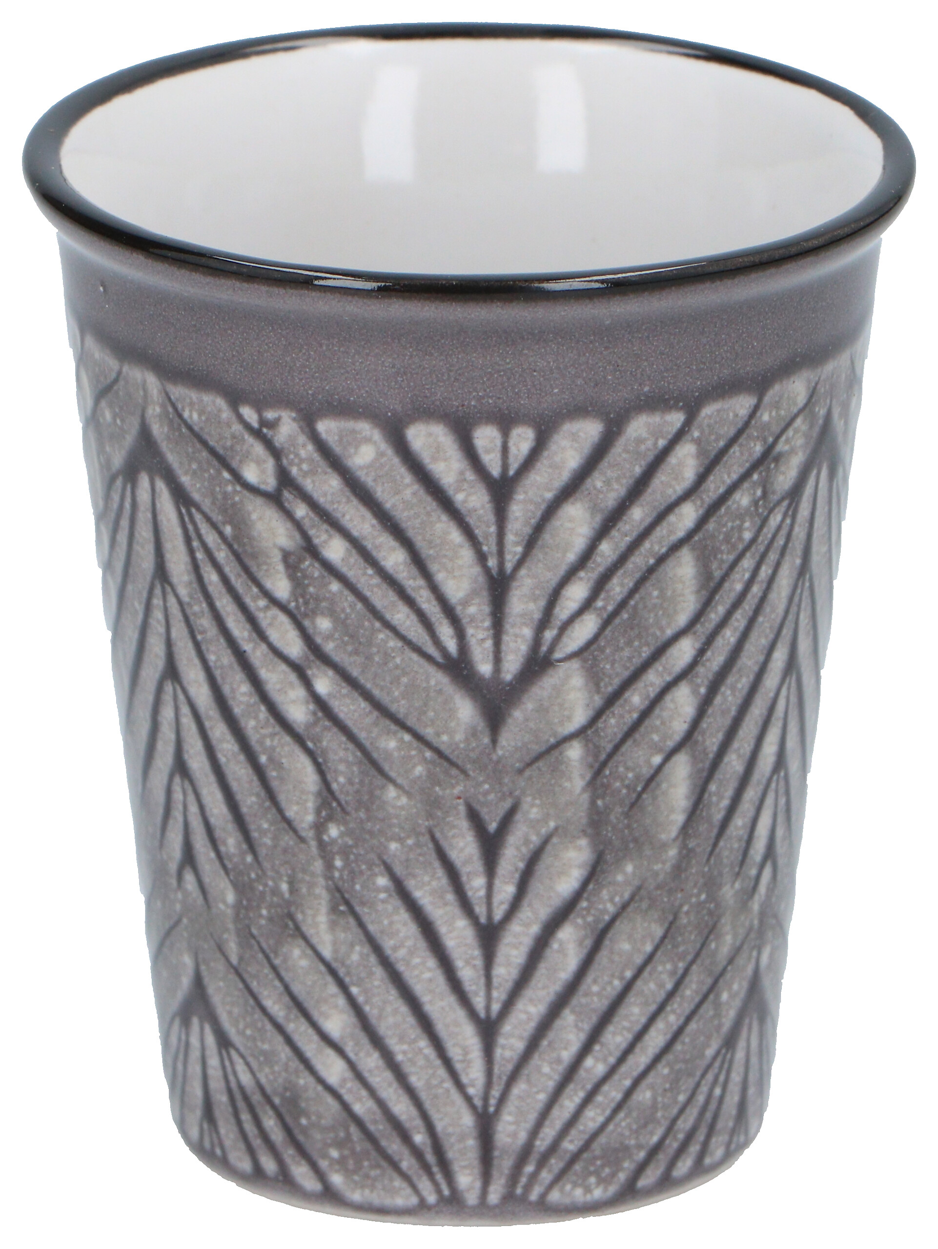 Tassen-Set braun Steinzeug B/H/L: ca. 6,4x7,5x6,4 cm