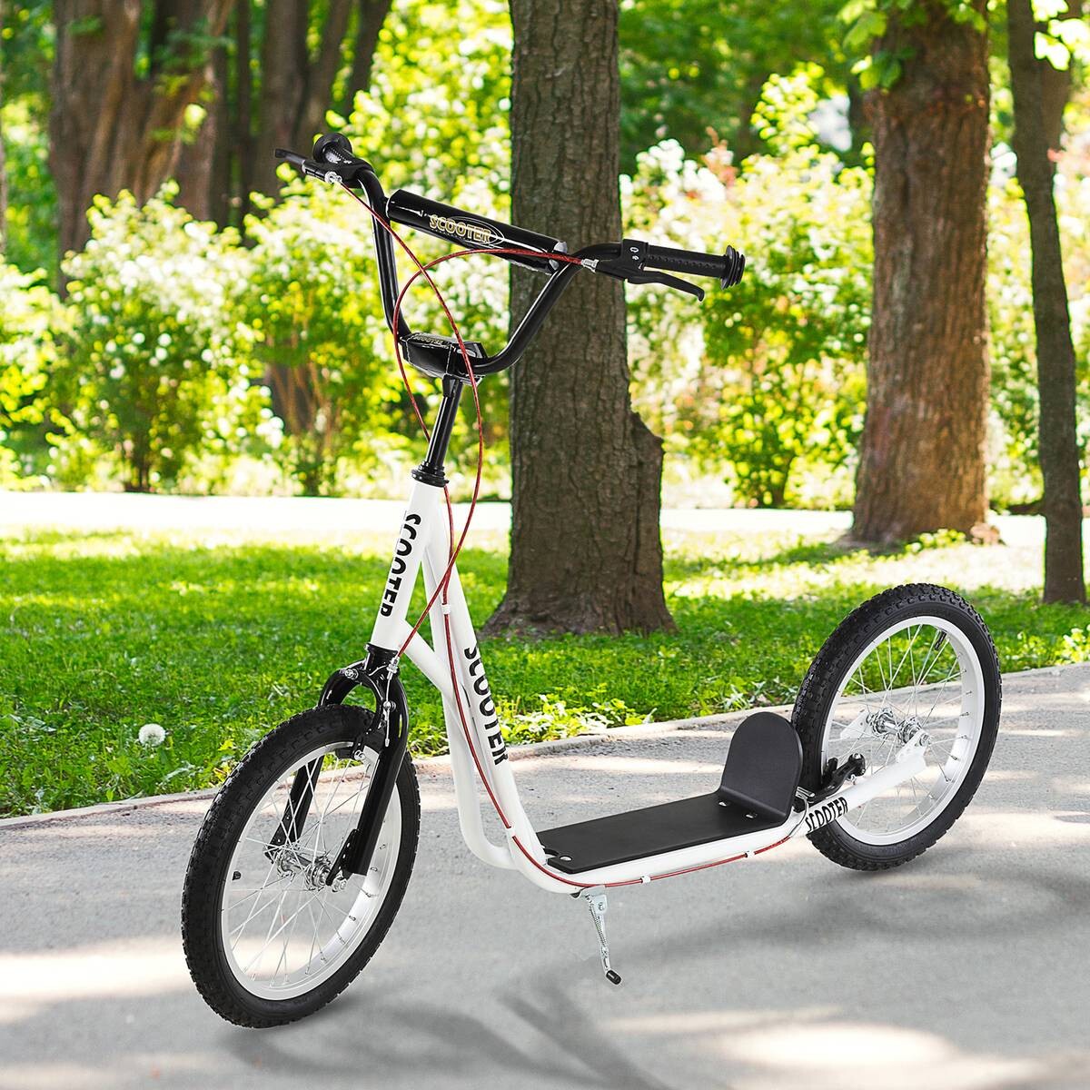 HOMCOM Kinderscooter weiß