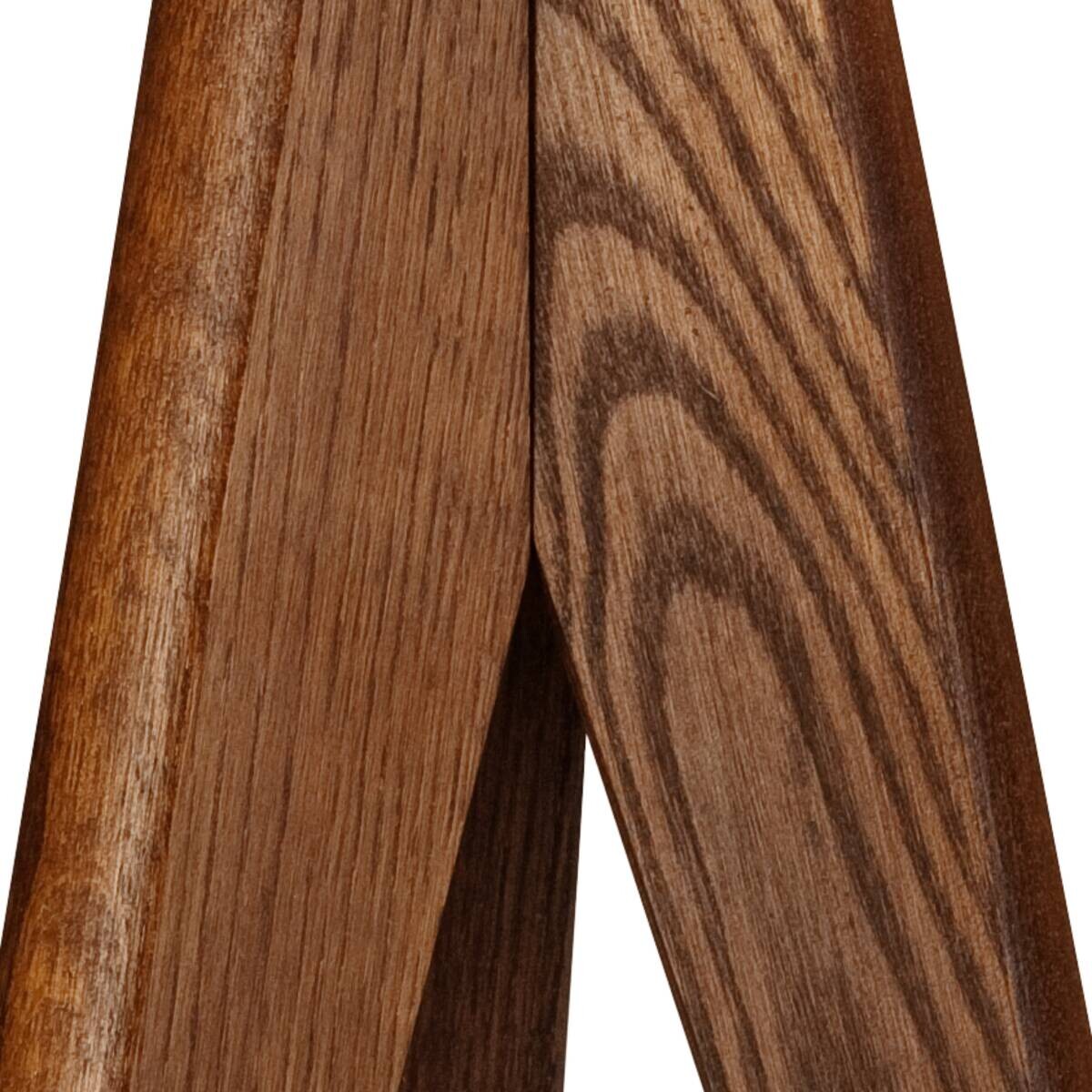 Lamkur Tischlampe Eiche hellbraun Stahl Holz B/H/L: ca. 34x38x38 cm E27 1 Brennstellen