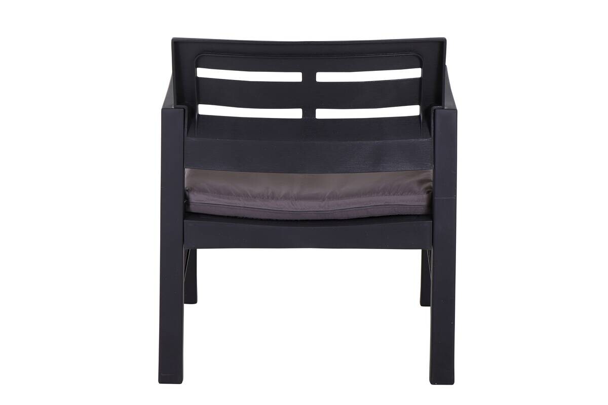 ProGarden Gartensitzgruppe Java anthrazit Kunststoff B/H/L: ca. 54x82x61 cm