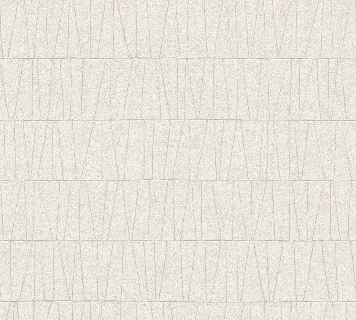 A.S.Creation Vliestapete gold weiß B/H/D: ca. 53x1005x8,4 cm