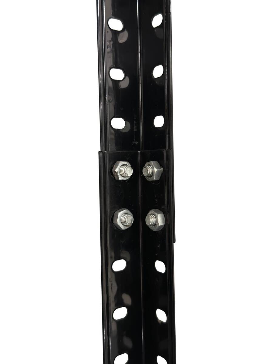 Schraubregal schwarz B/H/T: ca. 75x150x30 cm