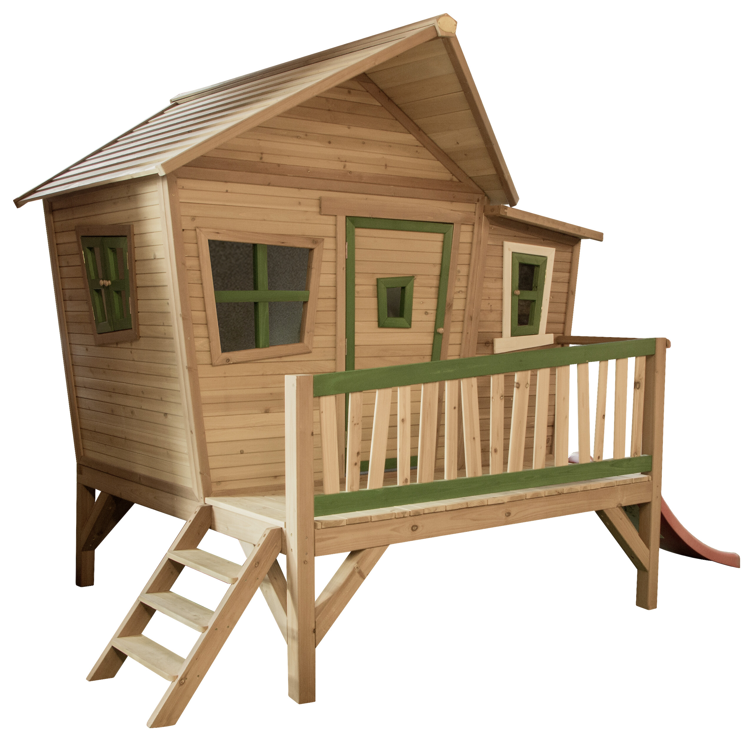 AXI Spielhaus Emma braun B/H/L: ca. 349x227x193 cm