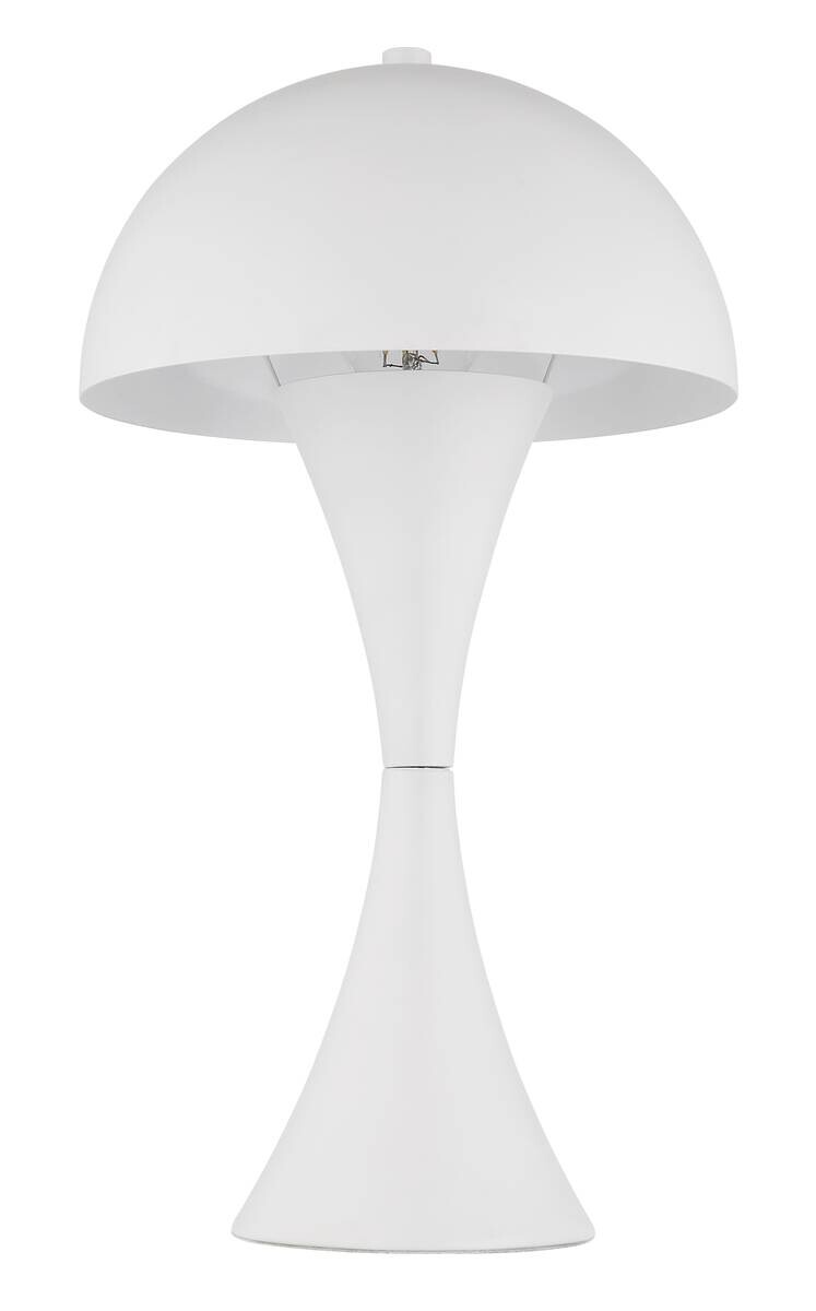 GLOBO Tischleuchte weiß Metall H/D: ca. 36,1x20 cm E27 1 Brennstellen